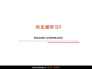 龙湖地产营销管理体系研究.ppt