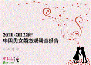 2011-2012年中国男女婚恋观调研报告.ppt