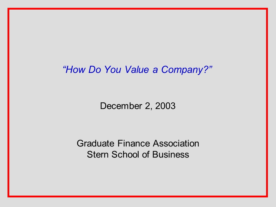 How to valuation a company.ppt_第1页