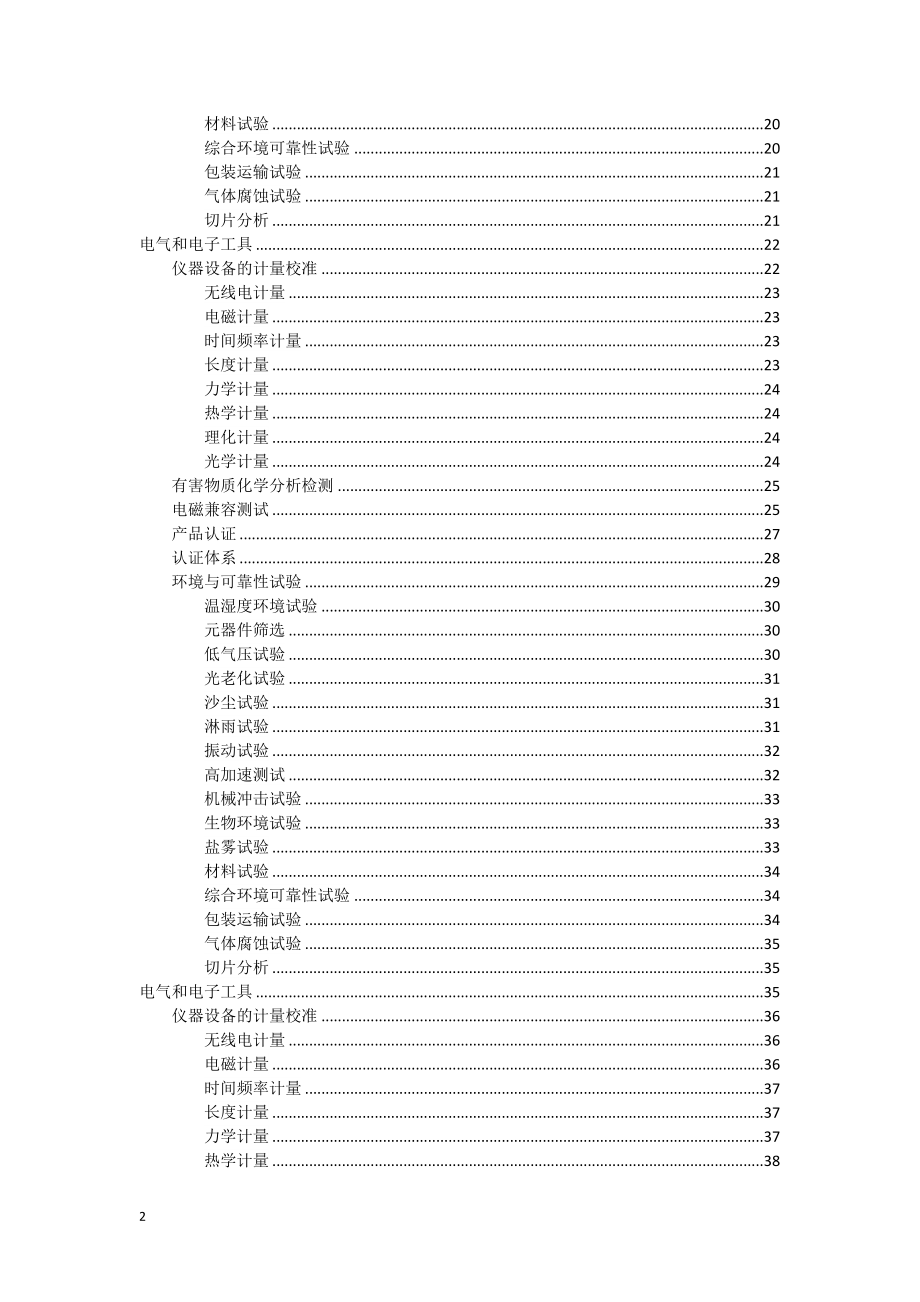 电子电器产品第三方计量检测项目范本.docx_第2页