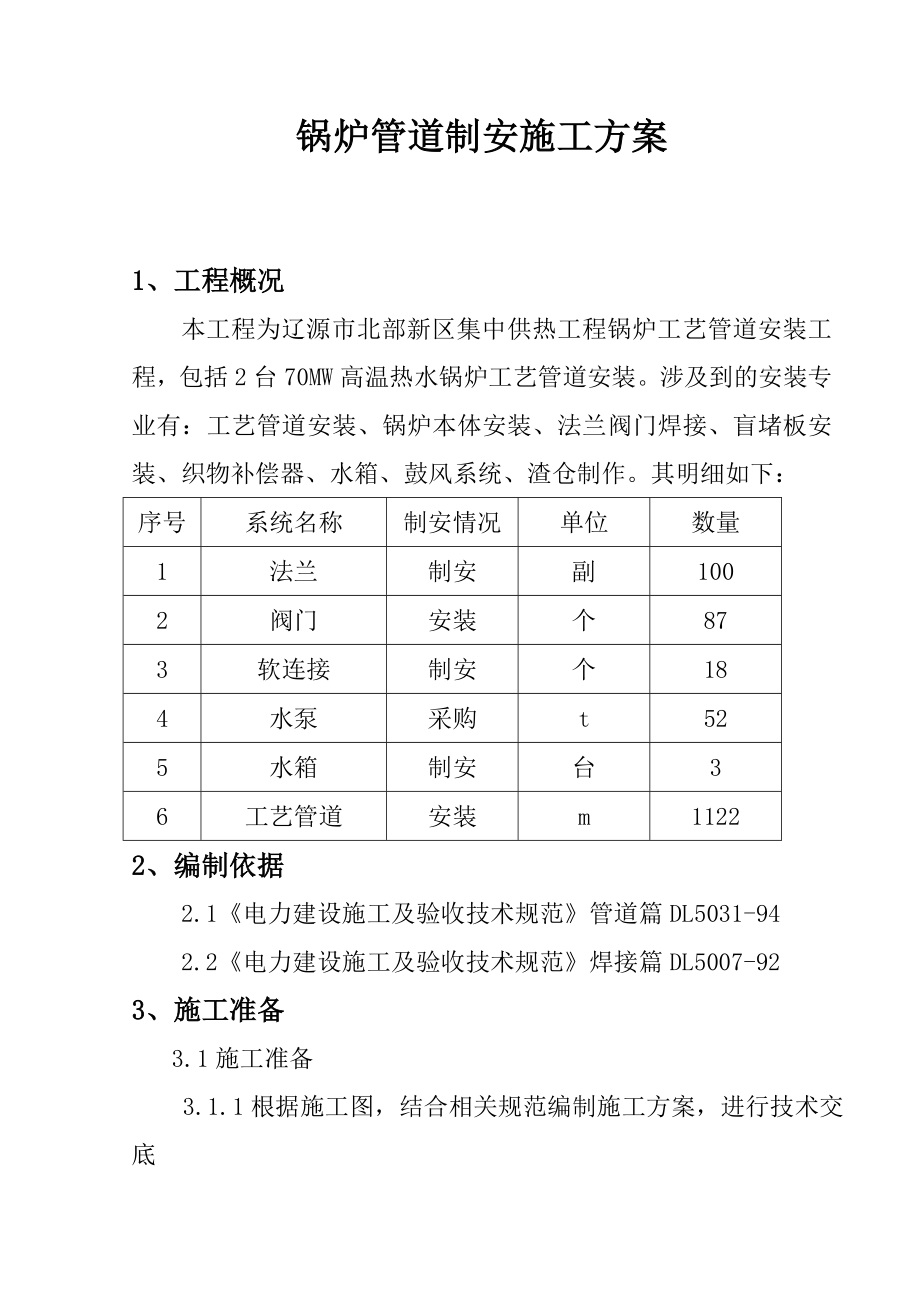 锅炉管道制安施工方案(DOC31页).doc_第1页