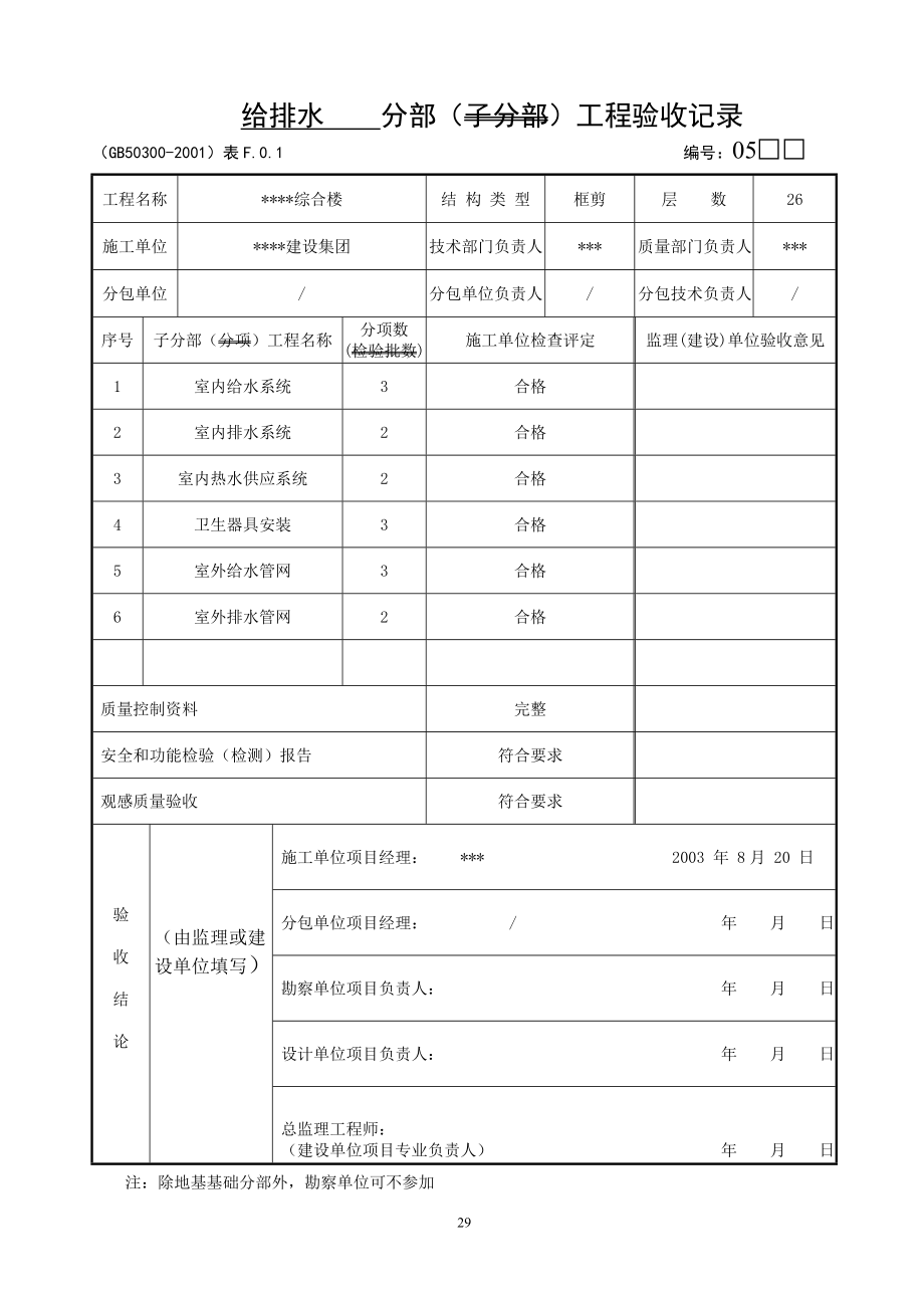 建筑给水、排水及采暖工程用表.docx_第2页