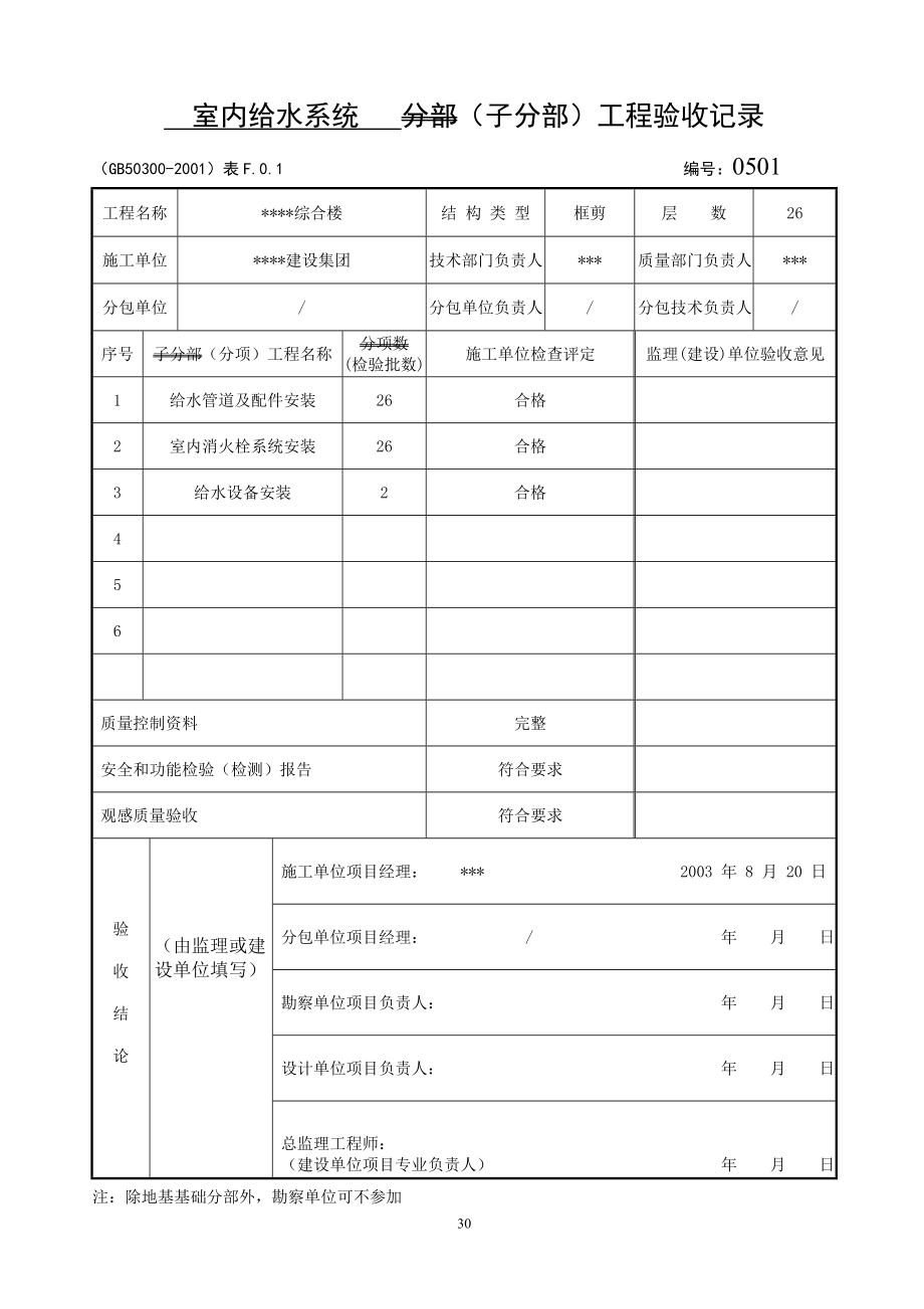 建筑给水、排水及采暖工程用表.docx_第3页