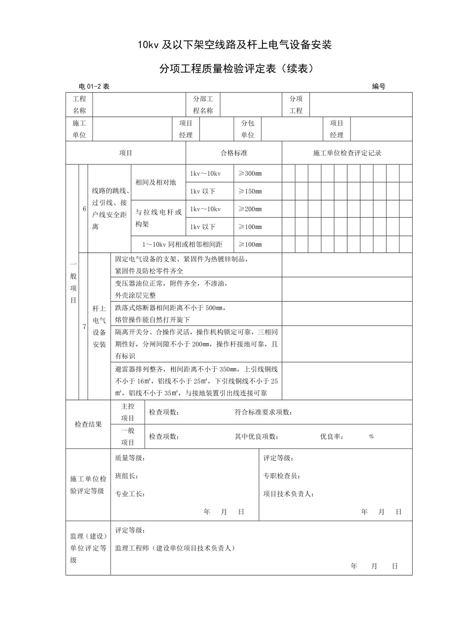 建筑电气分部分项评定表全套.docx_第3页