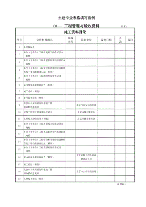 建筑工程资料表格填写范例.docx