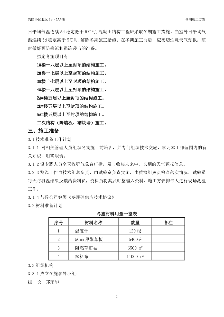 兴隆小区北区1#-5A#楼冬期施工方案.docx_第2页