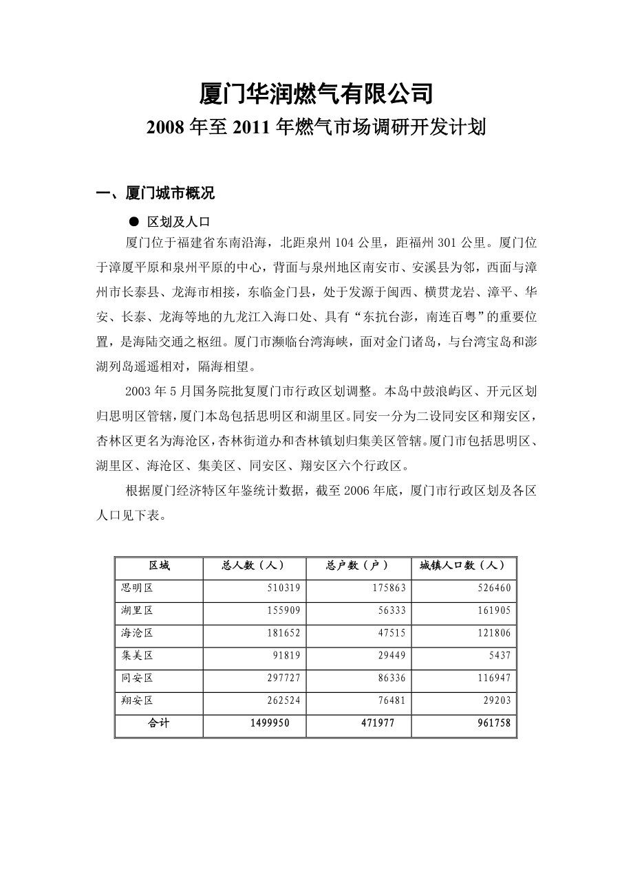 厦门华润燃气有限公司.docx_第1页