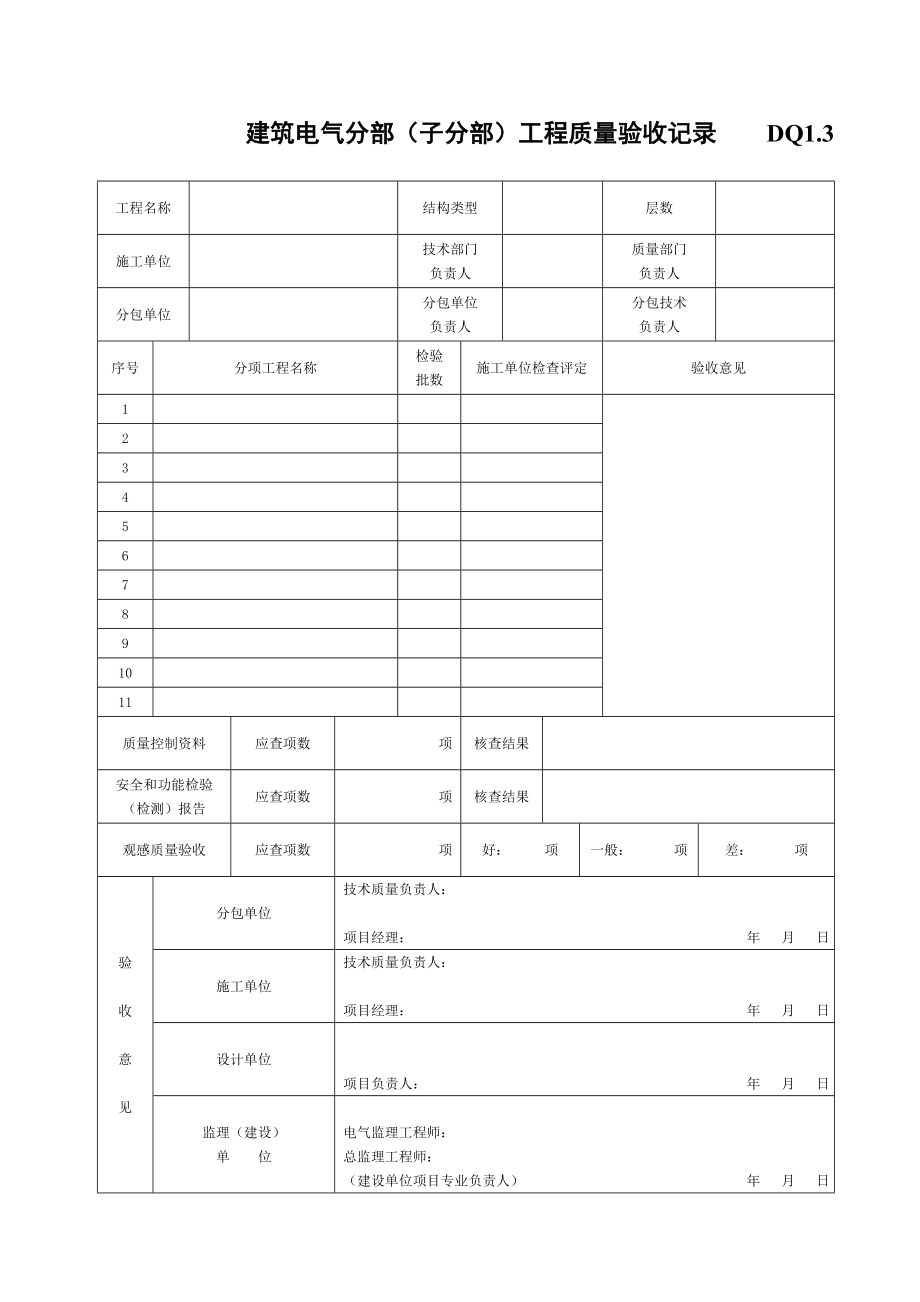 建筑电气工程施工验收汇总表.docx_第3页