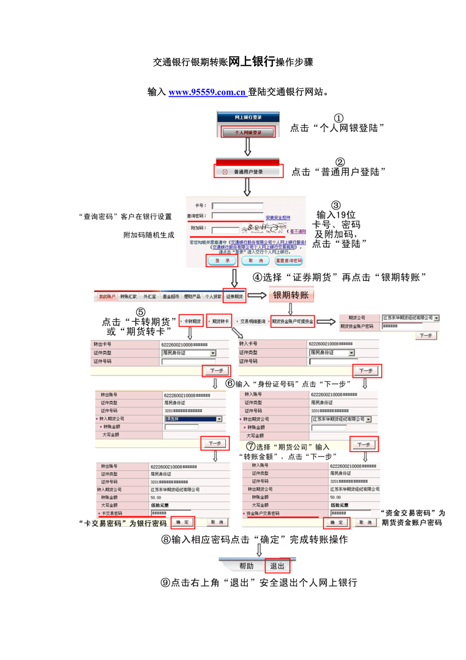 交通银行全国集中式银期转账操作流程.docx_第3页