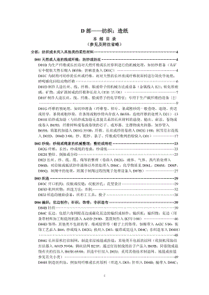 国际专利分类表XXXX版D——纺织;造纸.docx