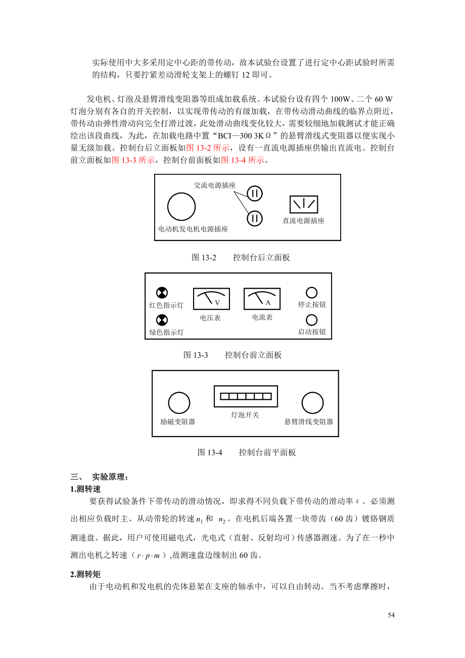 实验13带传动实验之一-机械设计.docx_第2页