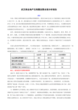 武汉商业地产及商圈发展全面分析报告.docx