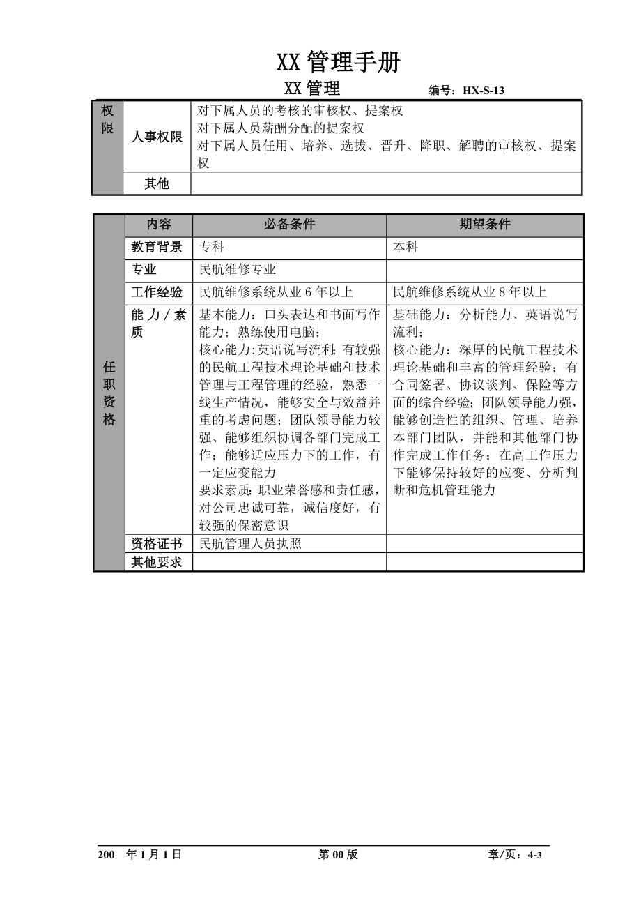 物流公司维修工程经理职位说明书及关键绩效标准.docx_第3页