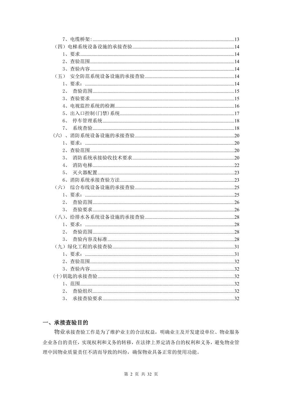 物业承接查验方案（DOC33页）.docx_第2页