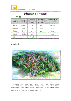 沈阳某地产项目情况简介721.docx