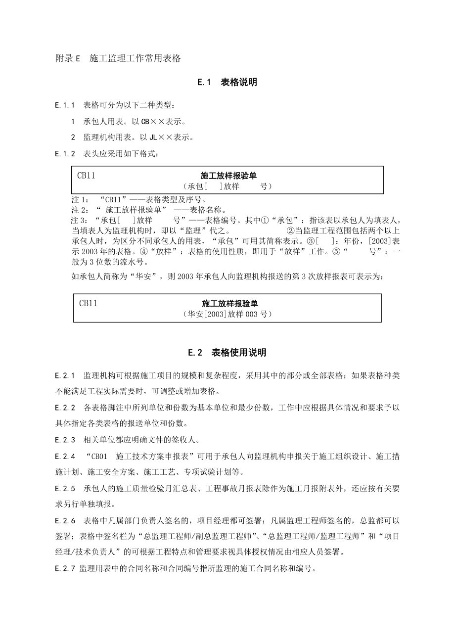 水利工程施工监理规范SL288-XXXX全套表格(1).docx_第1页