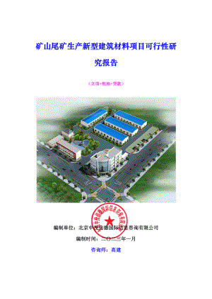 矿山尾矿生产新型建筑材料项目可行性研究报告.docx