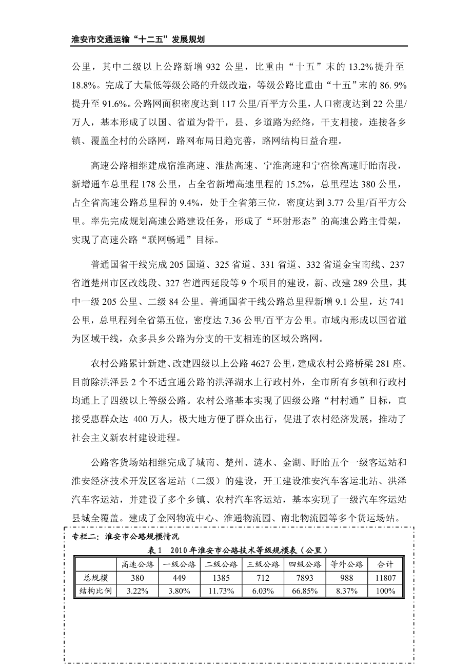 淮安市“十二五”交通运输发展规划.docx_第3页