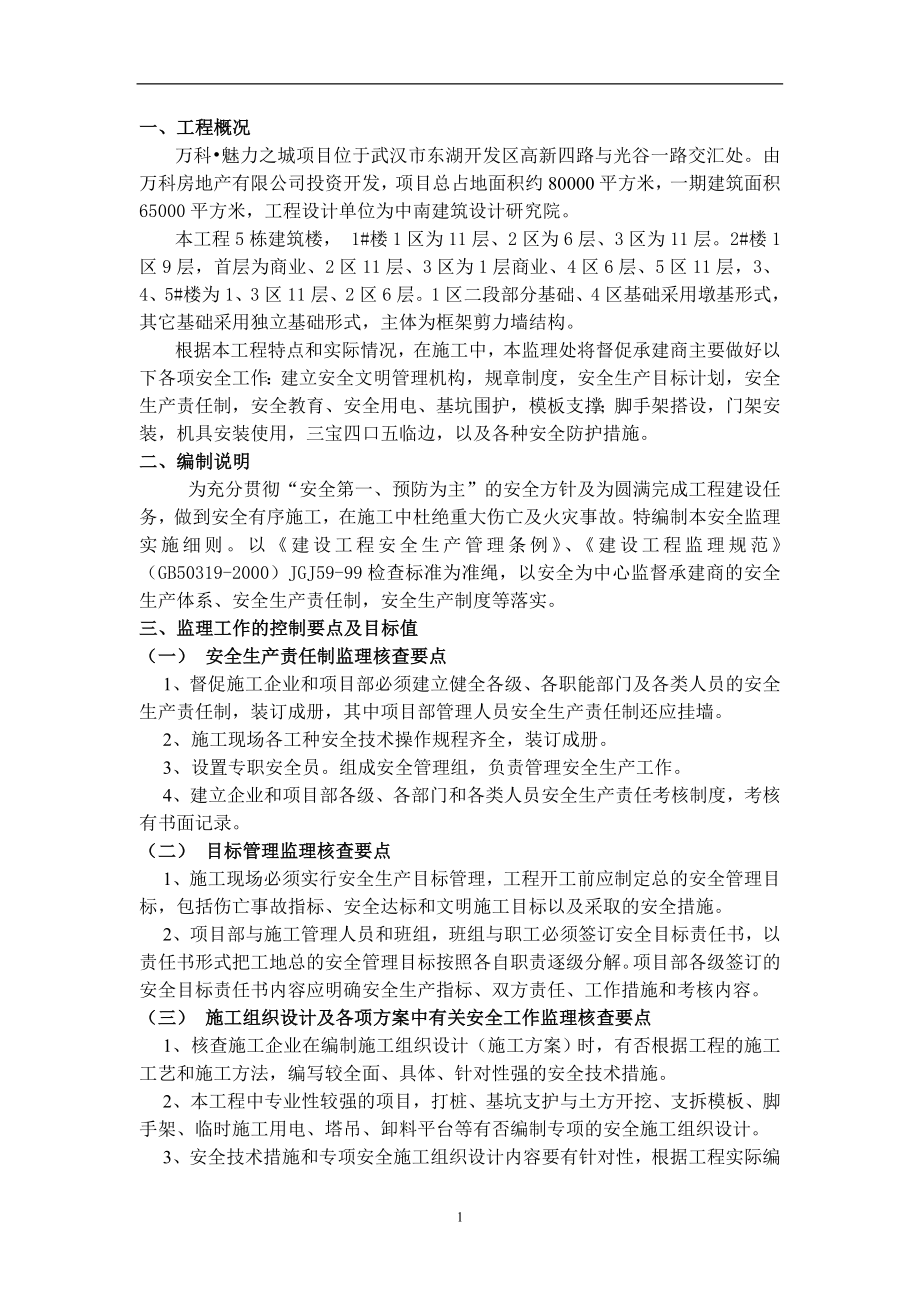 某建筑安全监理细则.docx_第1页