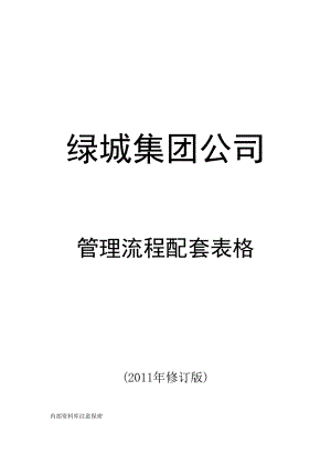 某地产集团公司管理表格.docx