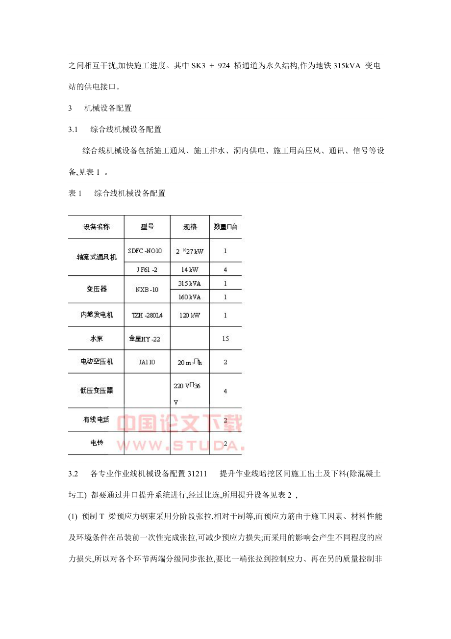 深圳地铁暗挖隧道施工与机械配置分析.docx_第2页