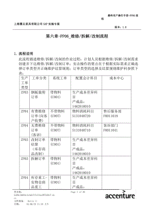 某家具公司维修拆解改制流程.docx