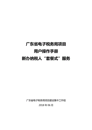 某省电子税务局项目用户操作手册.docx