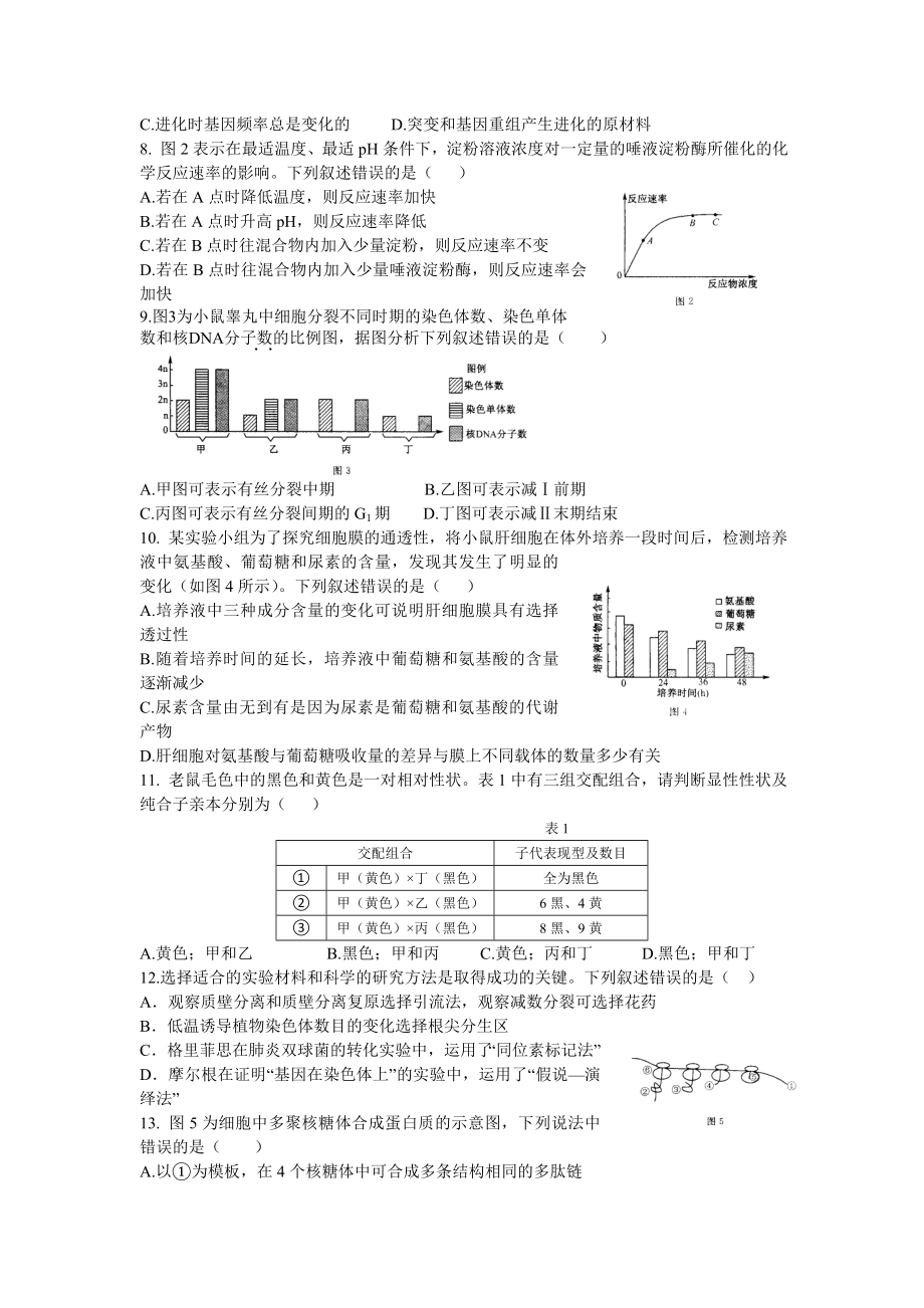 XXXX年生物双基题(226定稿.docx_第2页