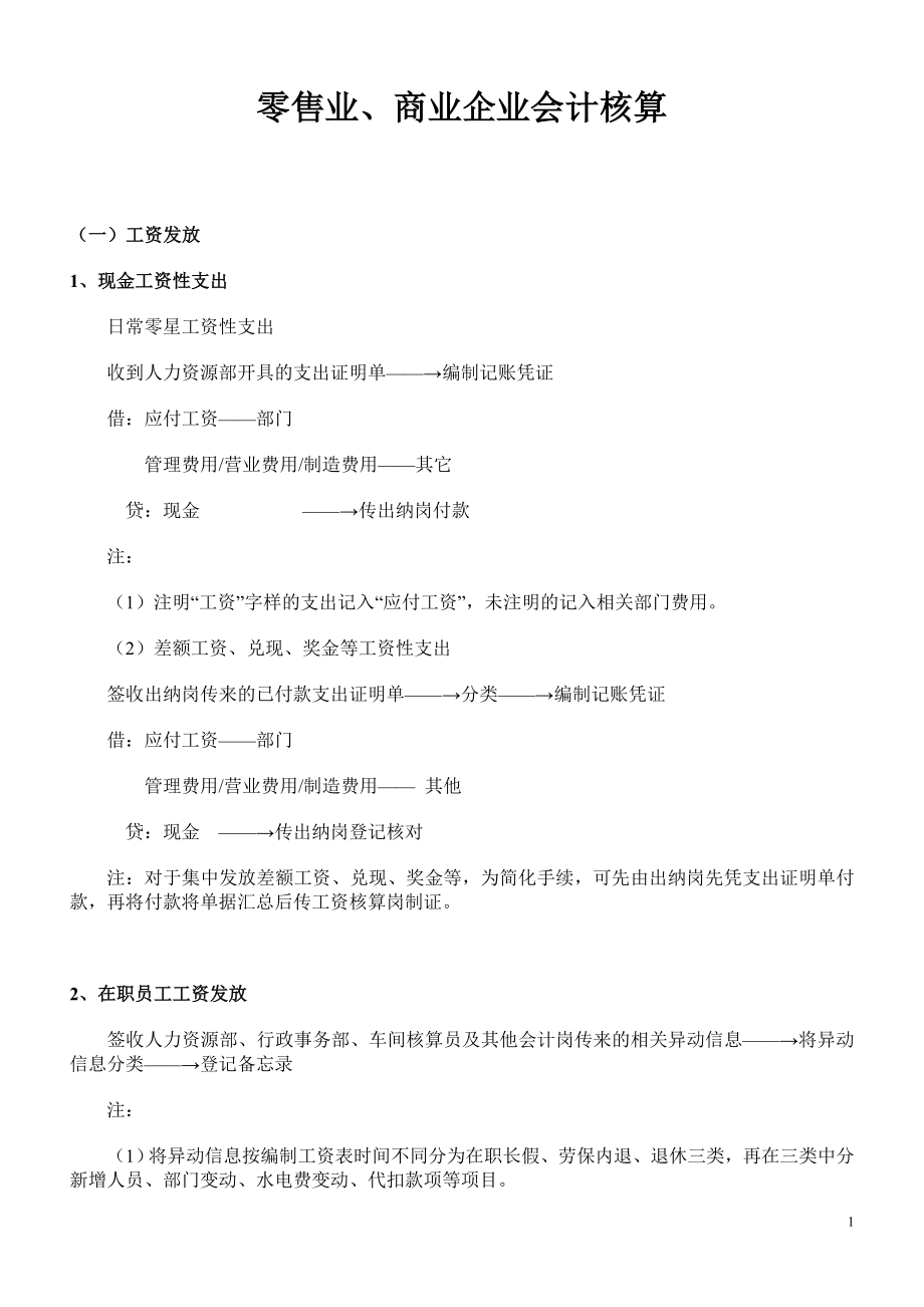 零售业商业企业会计核算.docx_第1页