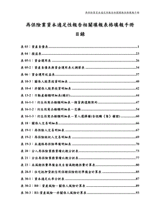 再保险业资本适足性报告相关填报表格填报手册.docx