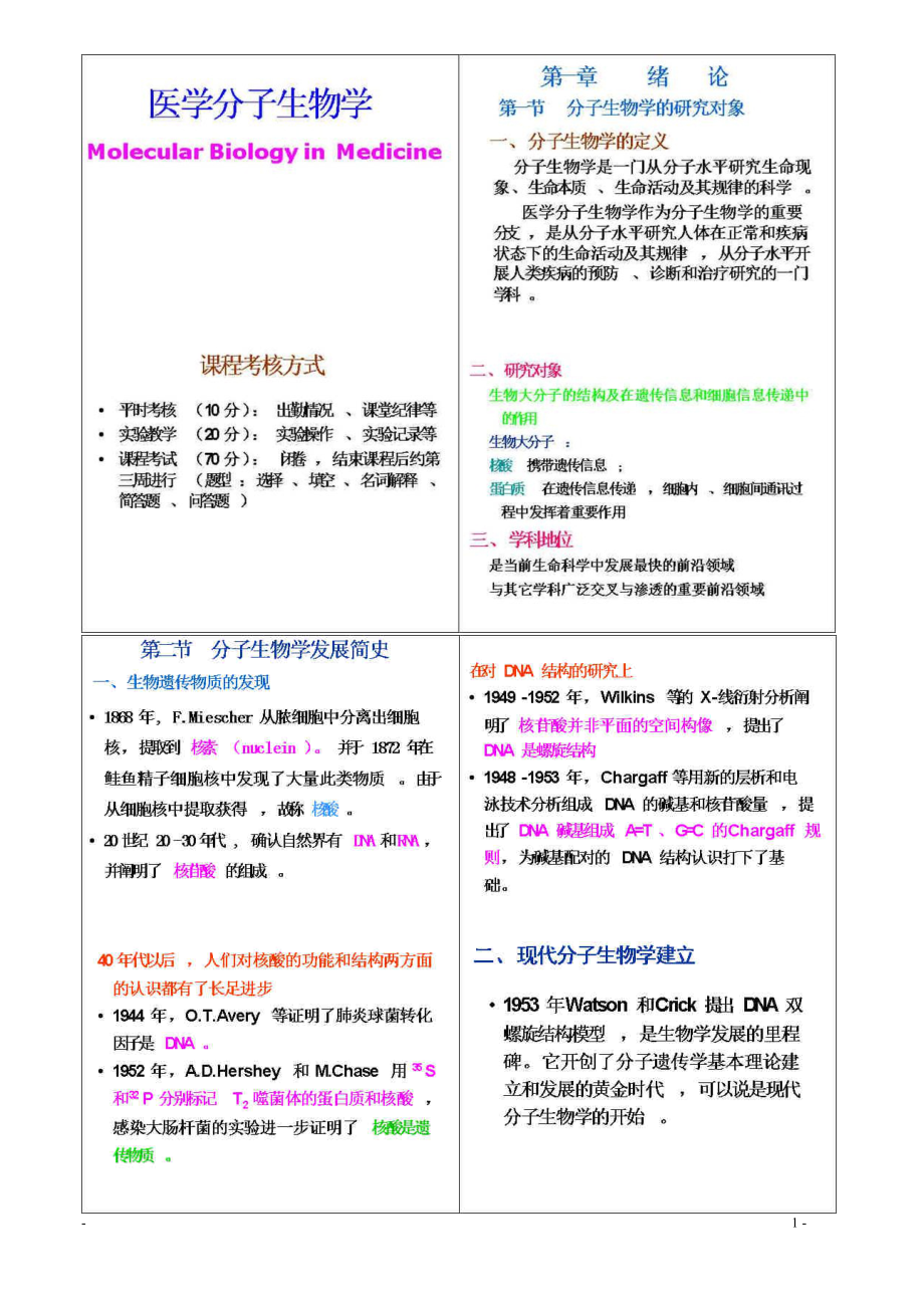 分子生物学复习课件word版.docx_第1页