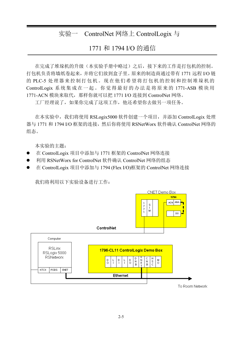 ControlNet网络上ControlLogix与1771和1794 IO的通信.docx_第1页