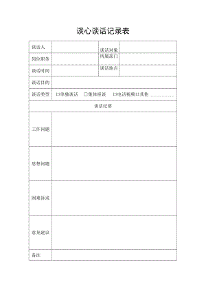 年度谈心谈话记录表.docx