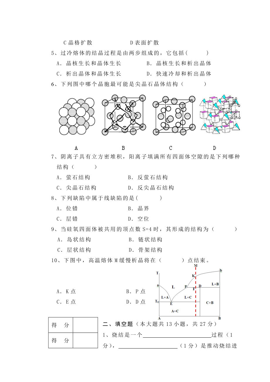 《材料科学基础》期末复习考试.docx_第2页