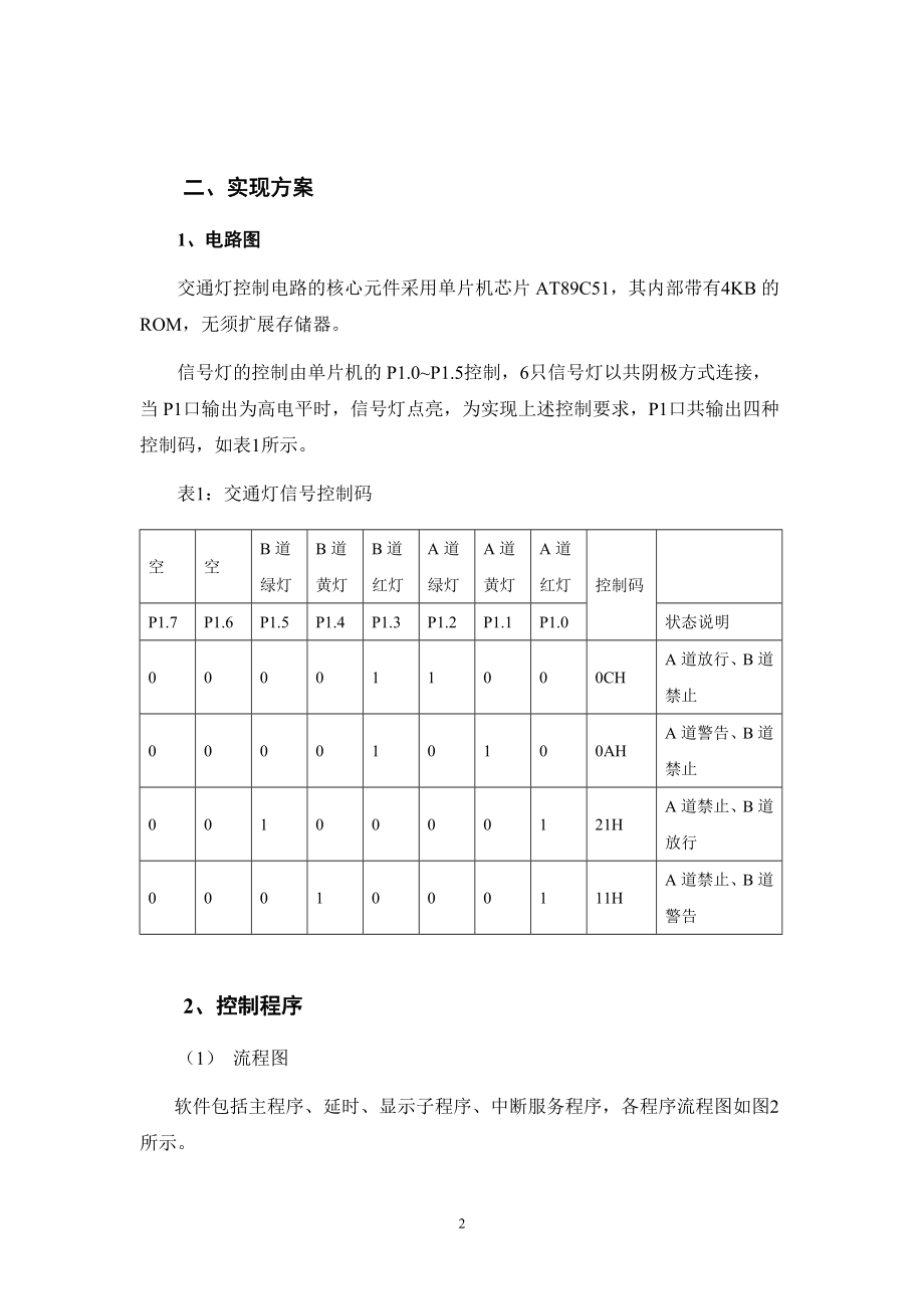 交通信号灯控制器设计5311856769.docx_第2页