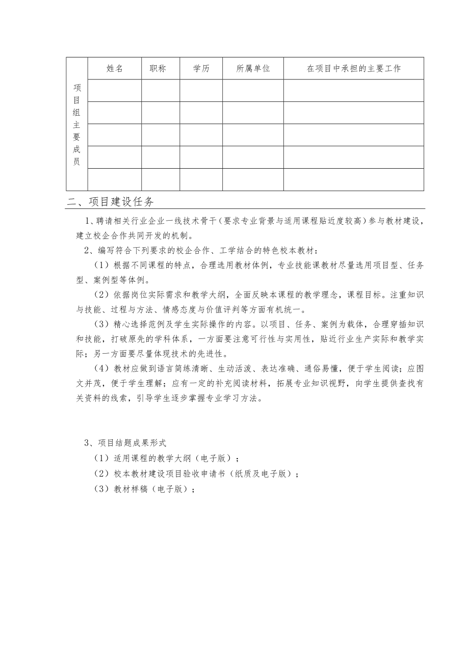 XX科技职业技术学院教材建设项目任务书.docx_第2页