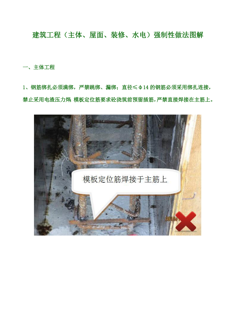 建筑工程(主体、屋面、装修、水电)强制性做法图解.docx_第1页