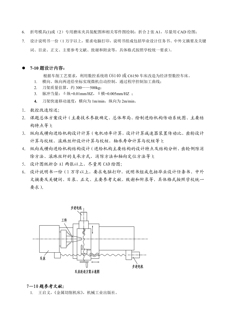 毕业设计(论文)指导书折弯模具(1)专用铣床夹具设计.docx_第2页