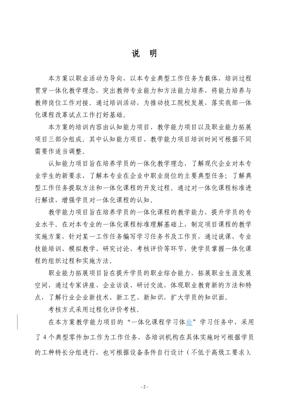 数控加专业一体化师资培训方案.docx_第2页