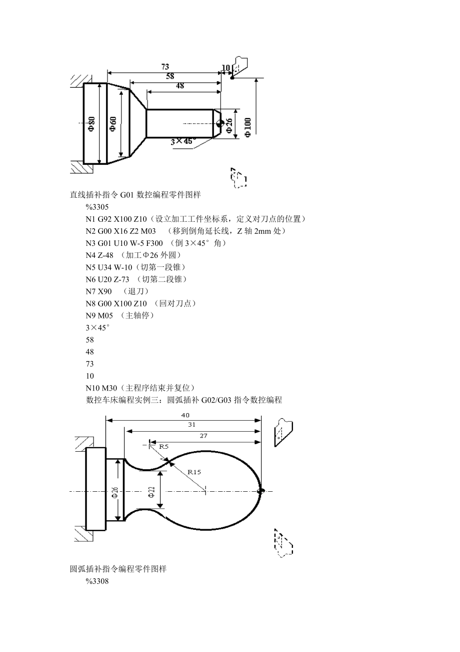 数控车床编程实例汇总.docx_第2页