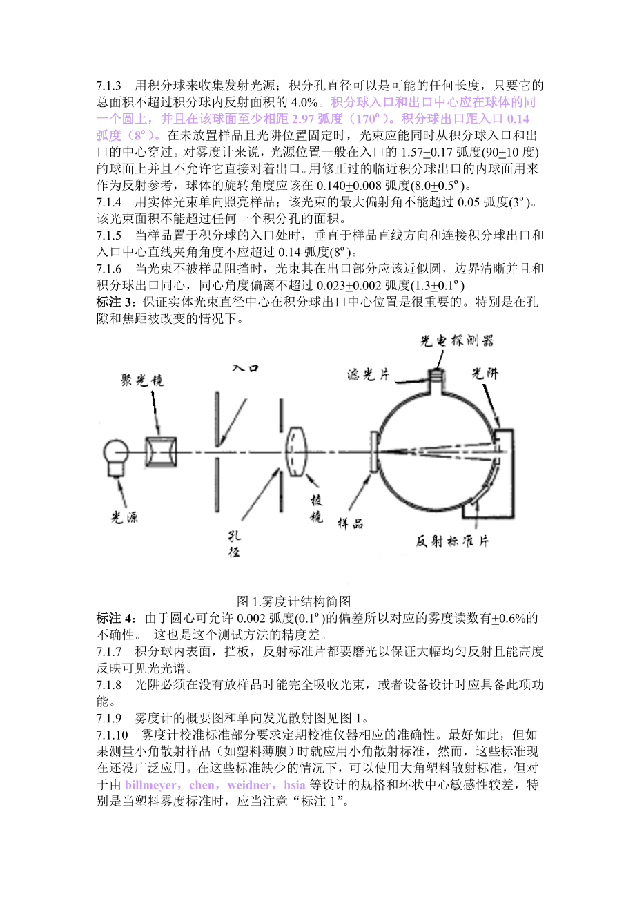 透明塑料光穿透率及雾度的标准检测方法.docx_第3页