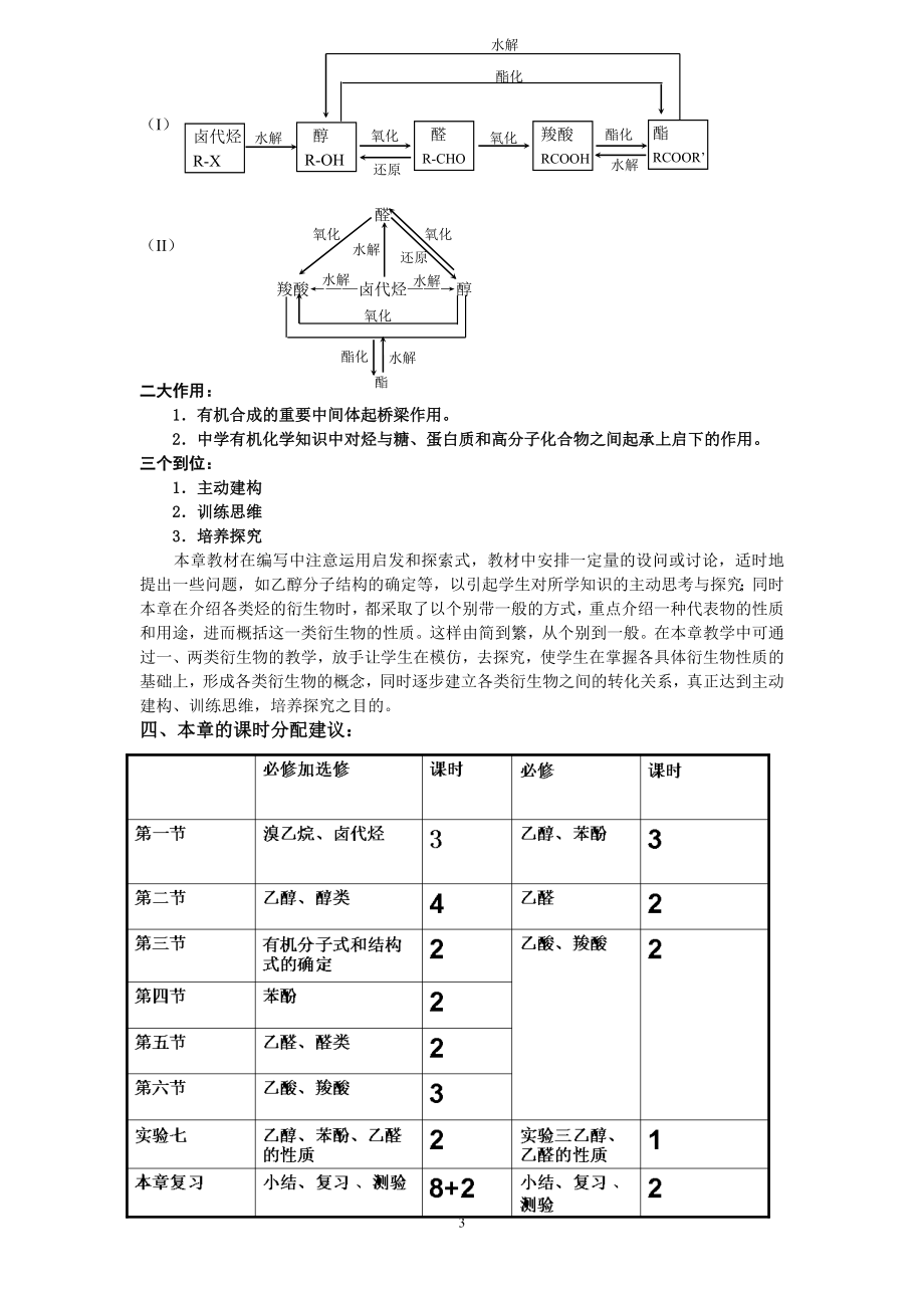 第二册第六章烃的衍生物教与学设计.docx_第3页