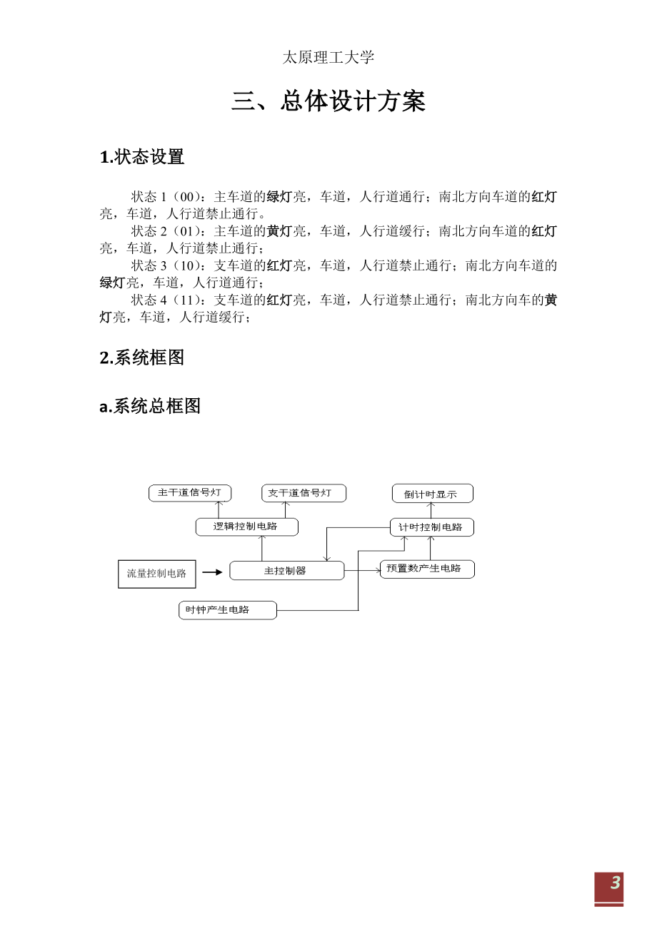 课程设计报告——交通信号灯控制器.docx_第3页