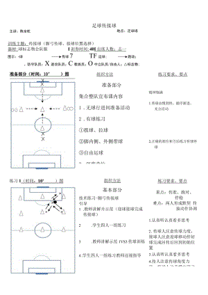 【教学设计】《足球传接球》_体育与健康_小学.docx