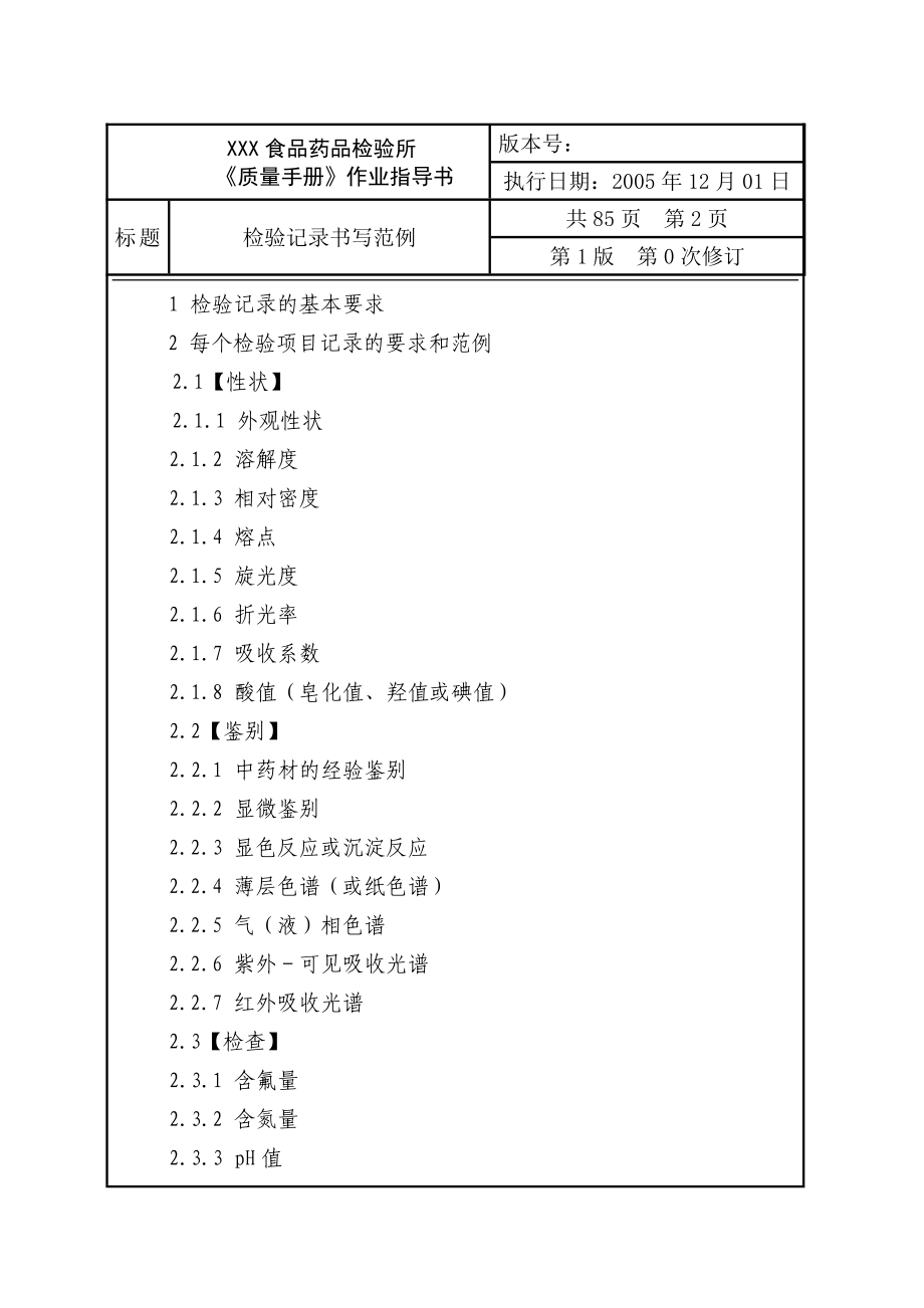 药品检验原始记录书写范例.docx_第2页