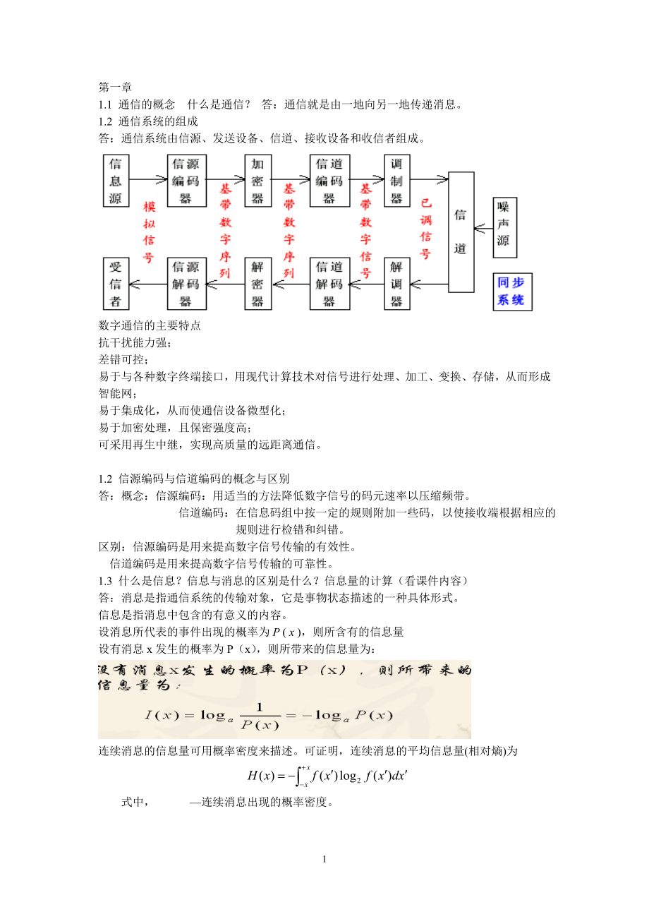 通信原理知识点.docx_第1页