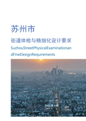 2023苏州市街道体检与精细化设计要求.docx