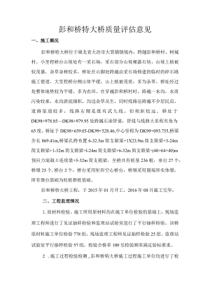 2彭和桥特大桥质量评估意见.docx