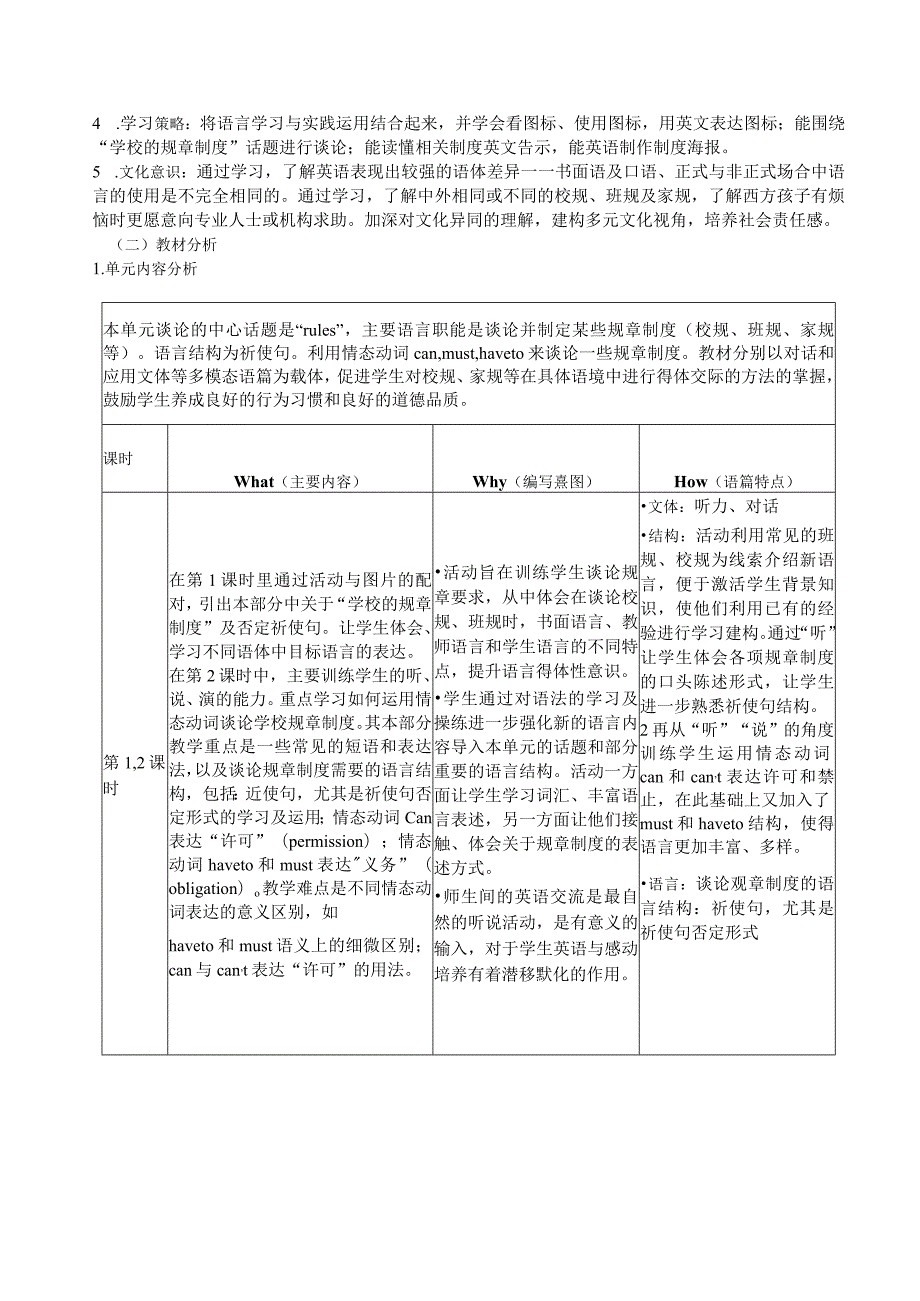 Unit4 Don't eat in class单元作业设计.docx_第2页