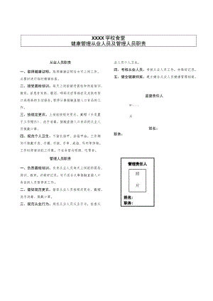 宜宾市学校食堂从业人员和管理人员职责.docx